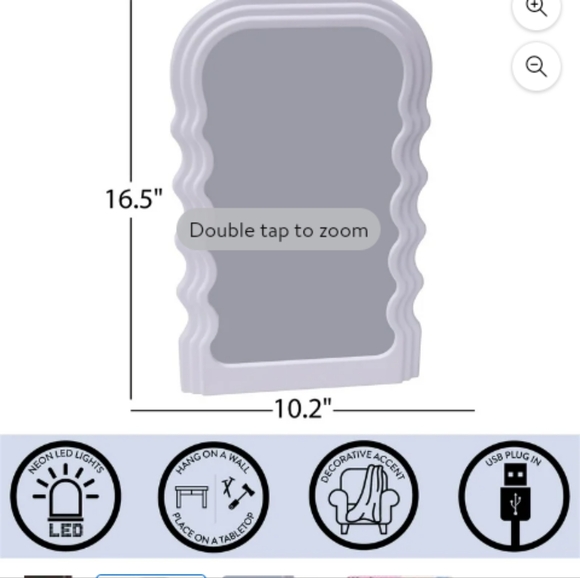 A wavey led mirror - Picture 13 of 13